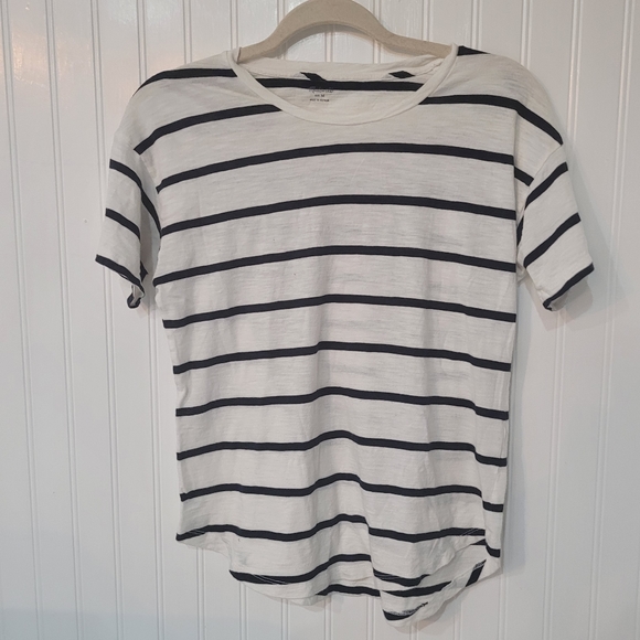 Madewell Whisper Cotton Stripe Crewneck - Picture 2 of 2